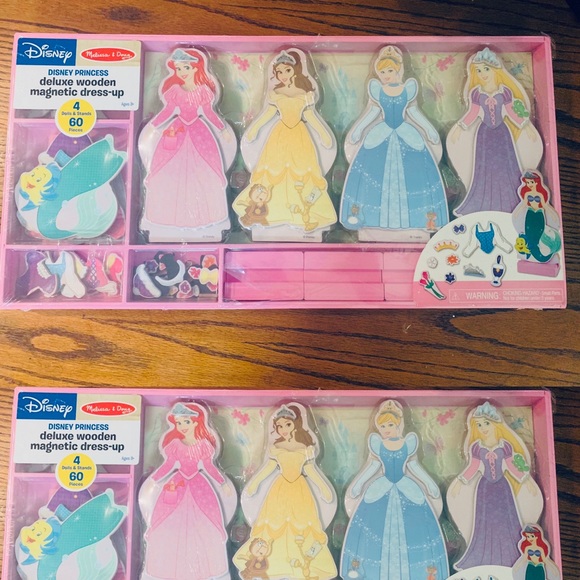 disney princess deluxe wooden magnetic dress up